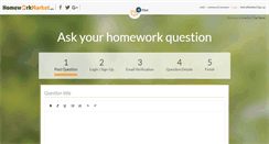 Desktop Screenshot of homeworkmarket.com