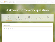 Tablet Screenshot of homeworkmarket.com